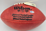 Johnny Unitas Autographed Official NFL Leather Football Baltimore Colts Beckett BAS #A75827