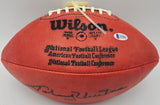 Johnny Unitas Autographed Official NFL Leather Football Baltimore Colts Beckett BAS #A75841