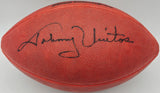 Johnny Unitas Autographed Official NFL Leather Football Baltimore Colts Beckett BAS #A75849