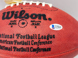 Johnny Unitas Autographed Official NFL Leather Football Baltimore Colts Beckett BAS #A75849