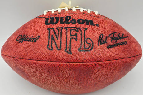 Johnny Unitas Autographed Official NFL Leather Football Baltimore Colts Beckett BAS #A75840