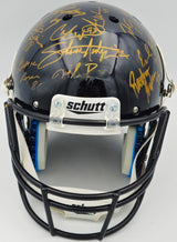 College Football's Best Heisman Winners Autographed Black Shutt Authentic Full Size Helmet With 24 Signatures Including Barry Sanders Steiner Holo #SS149103