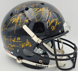 College Football's Best Heisman Winners Autographed Black Shutt Authentic Full Size Helmet With 23 Signatures Including Barry Sanders Steiner Holo #SS149845