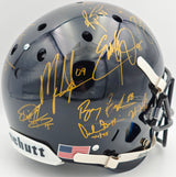 College Football's Best Heisman Winners Autographed Black Shutt Authentic Full Size Helmet With 23 Signatures Including Barry Sanders Steiner Holo #SS149845
