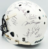 College Football's Best Heisman Winners Autographed White Shutt Authentic Full Size Helmet With 24 Signatures Including Barry Sanders Steiner Holo #SS149806