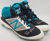 Robinson Cano Autographed Pair of Game Used Black & Teal New Balance Revlite Cleats Seattle Mariners PSA/DNA #7A96543 & 7A96544