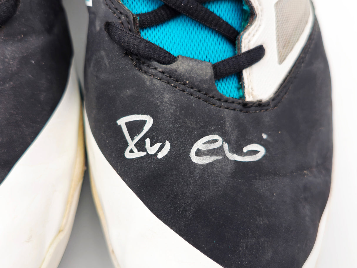 Robinson Cano Autographed Pair of Game Used Teal, White & Black New Balance Revlite Cleats Seattle Mariners PSA/DNA #7A96599 & 7A96600