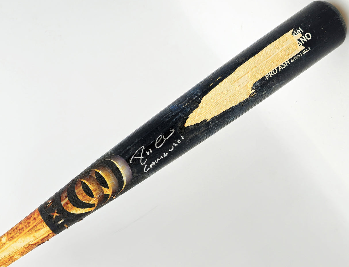 Robinson Cano Autographed Game Used Black Customized Baseball Bat New York Yankees "Game Used" PSA/DNA #7A96472