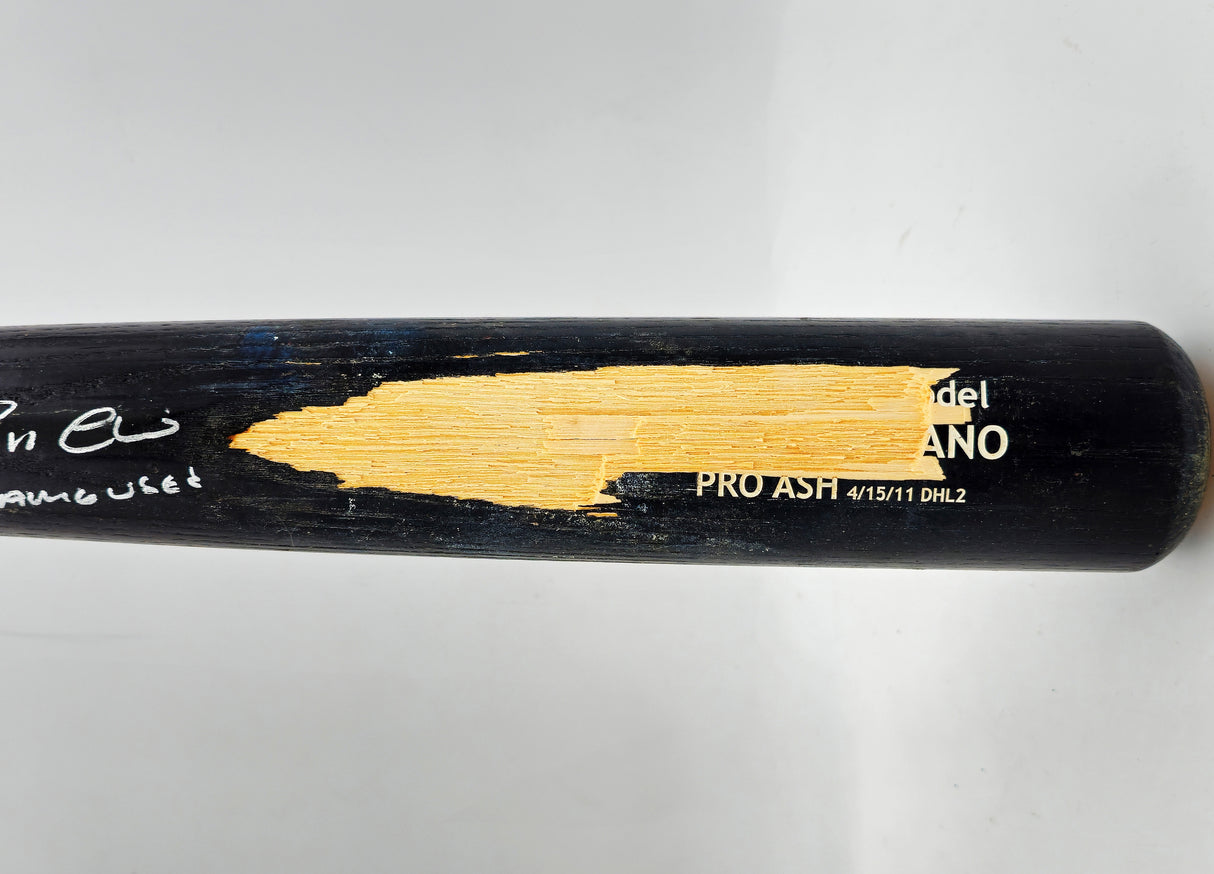 Robinson Cano Autographed Game Used Black Customized Baseball Bat New York Yankees "Game Used" PSA/DNA #7A96472