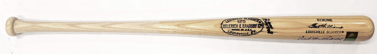 Ted Williams Autographed Blonde Louisville Slugger Player Model Baseball Bat Boston Red Sox Beckett BAS #A53605
