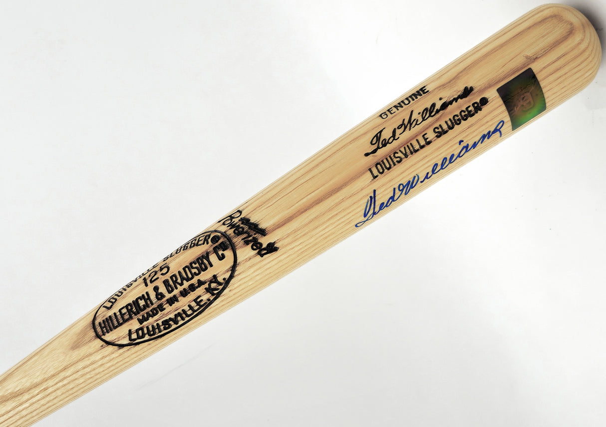 Ted Williams Autographed Blonde Louisville Slugger Player Model Baseball Bat Boston Red Sox Beckett BAS #A53606