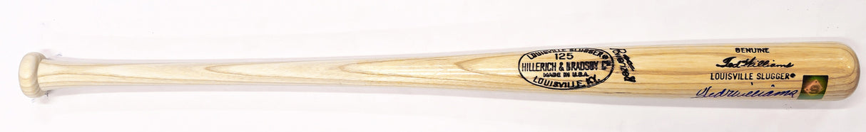 Ted Williams Autographed Blonde Louisville Slugger Player Model Baseball Bat Boston Red Sox Beckett BAS #A53603