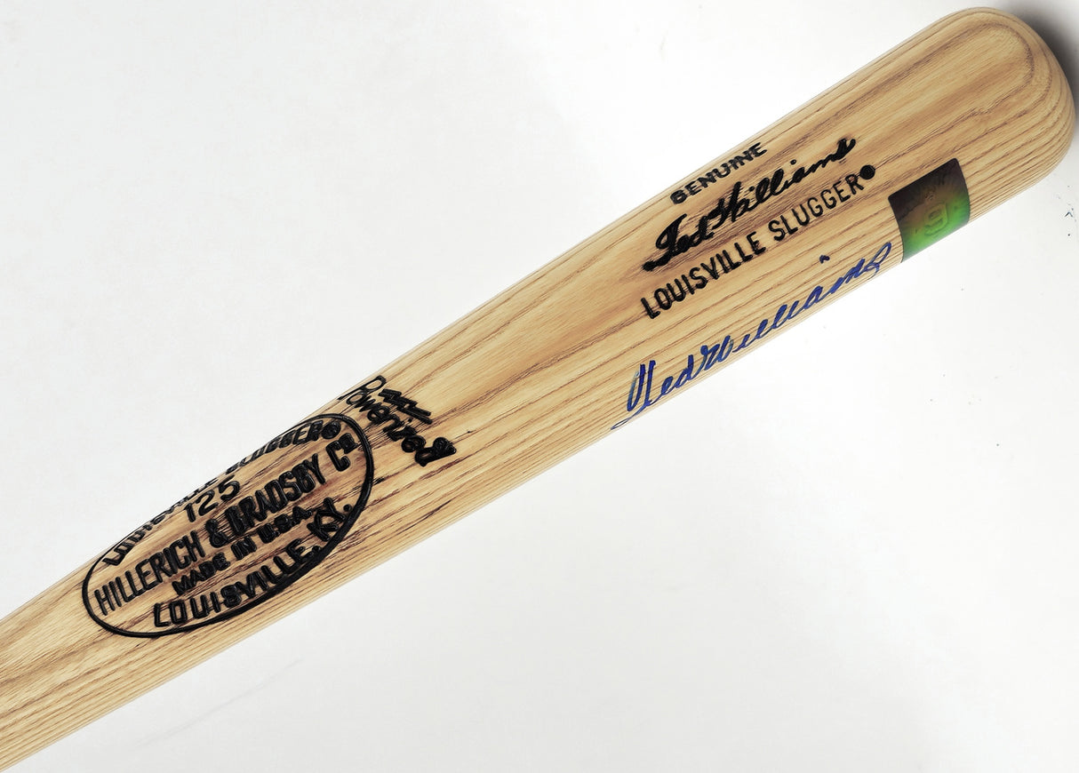 Ted Williams Autographed Blonde Louisville Slugger Player Model Baseball Bat Boston Red Sox Beckett BAS #A53601