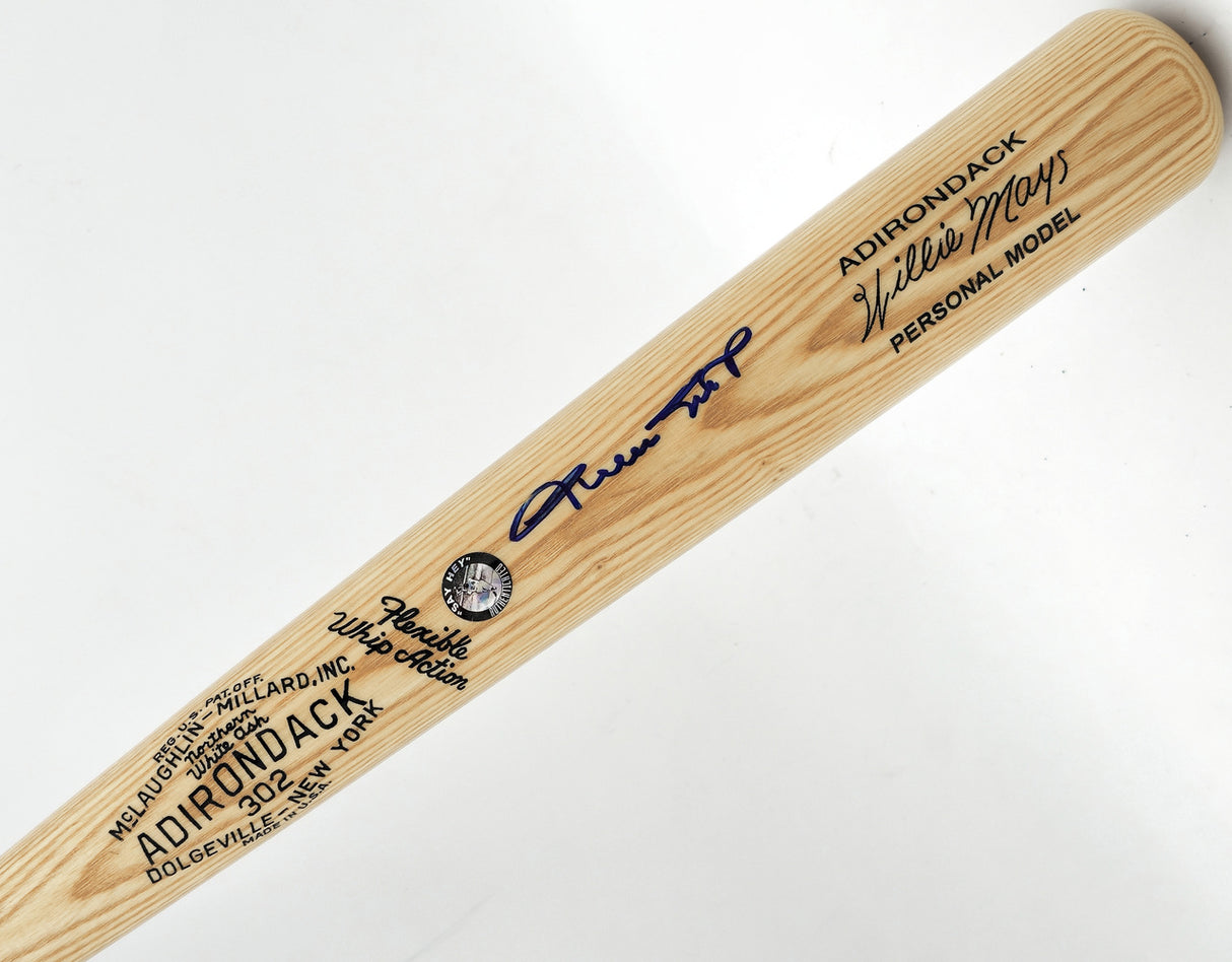 Willie Mays Autographed Blonde Adirondack Player Model Baseball Bat San Francisco Giants PSA/DNA #B74979