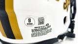 Alvin Kamara Autographed New Orleans Saints Lunar Eclipse White Speed Mini Helmet Beckett BAS Witness Stock #224823