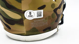 Travis Etienne Autographed Jacksonville Jaguars Camo Speed Mini Helmet Beckett BAS Witness Stock #225127