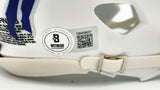 Jim Kelly Autographed Buffalo Bills White Speed Mini Helmet Beckett BAS Witness Stock #224820