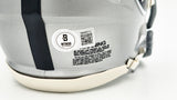 Davante Adams Autographed Las Vegas Raiders Silver Speed Mini Helmet Beckett BAS Witness Stock #224822