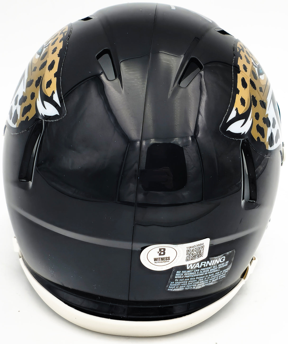 Travis Etienne Autographed Jacksonville Jaguars Black Speed Mini Helmet Beckett BAS Witness Stock #225128