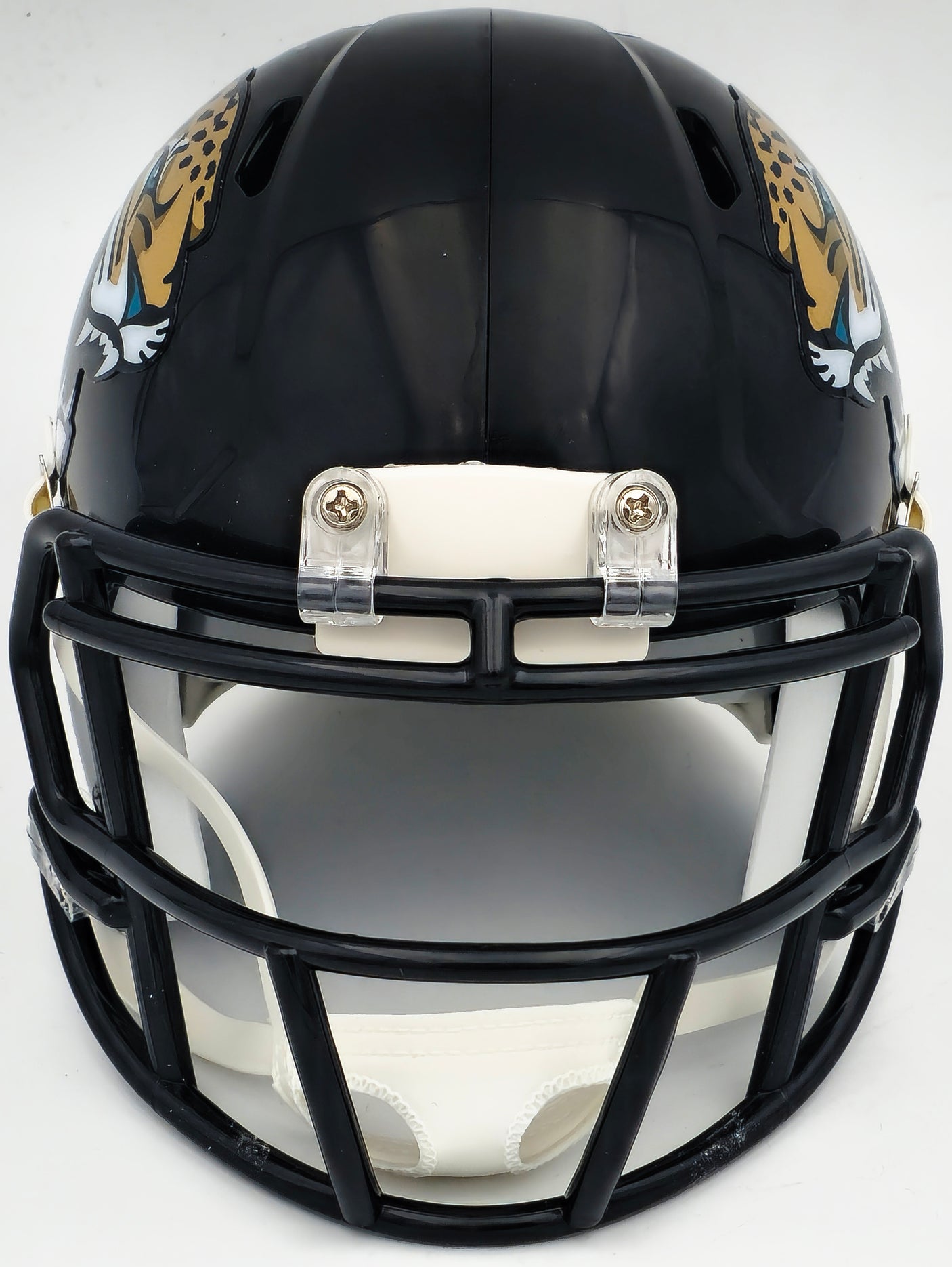 Travis Etienne Autographed Jacksonville Jaguars Black Speed Mini Helmet JSA Stock #224825