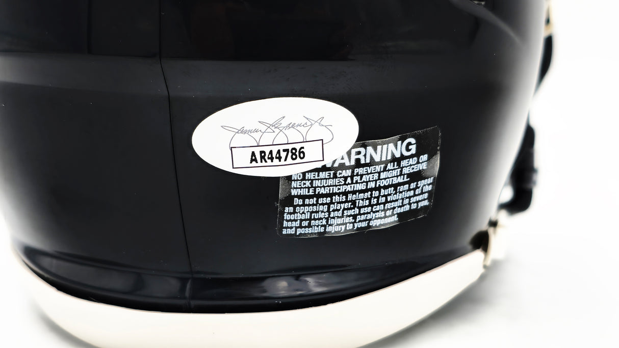Travis Etienne Autographed Jacksonville Jaguars Black Speed Mini Helmet JSA Stock #224825
