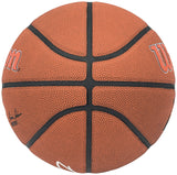Dennis Rodman Autographed Composite Leather Chicago Bulls Logo Basketball Beckett BAS Witness Stock #224809