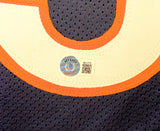 Chicago Bears Richard Dent Autographed Dark Blue Jersey With Stats Beckett BAS Witness Stock #224836