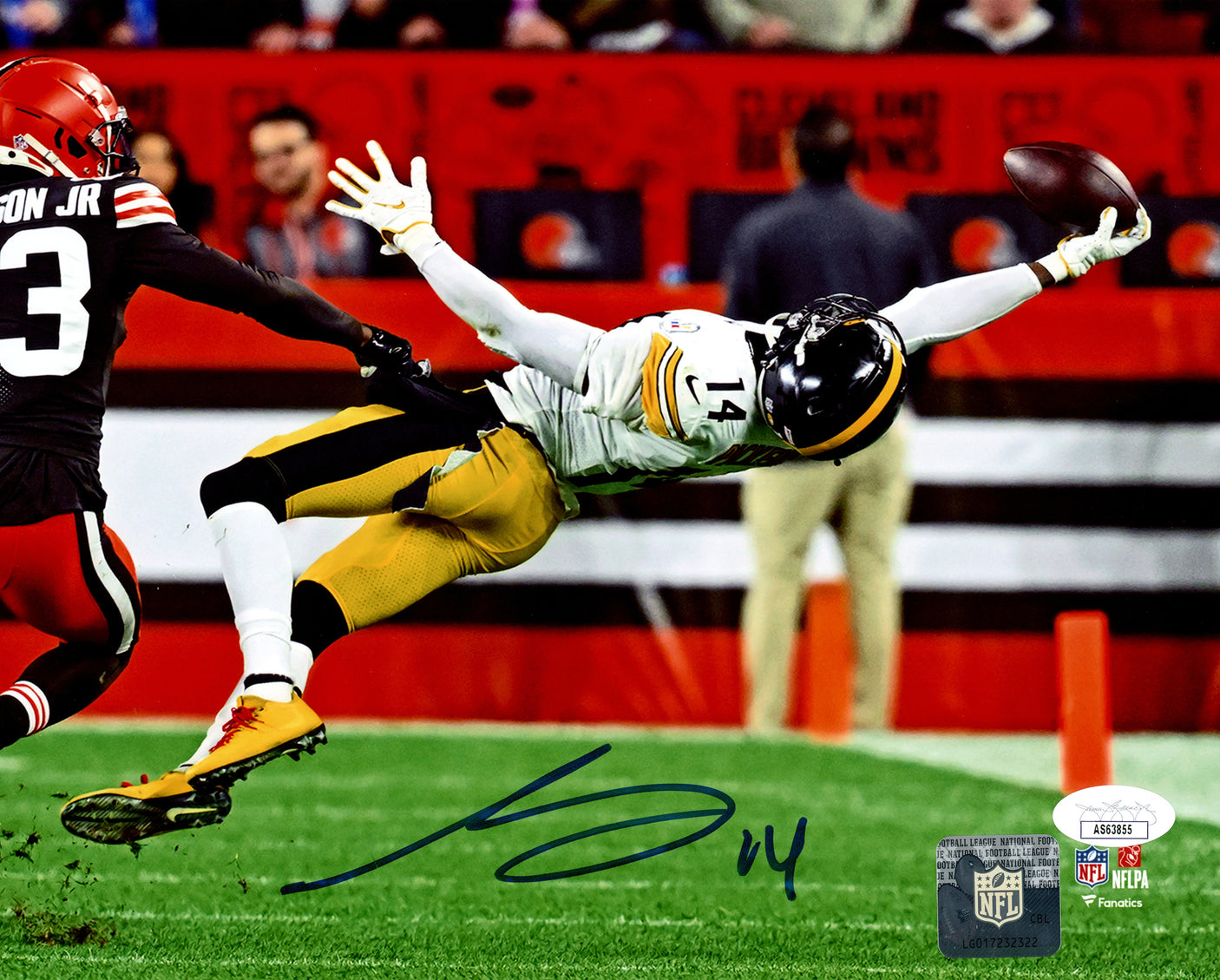 George Pickens Autographed 8x10 Photo Pittsburgh Steelers JSA Stock #224807