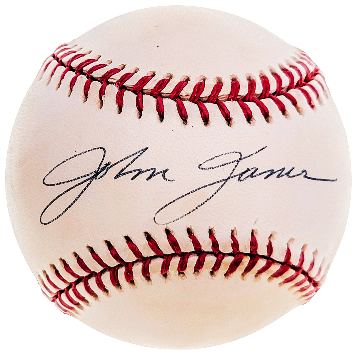 John James Autographed Official AL Baseball 1961 New York Yankees JSA #H93892