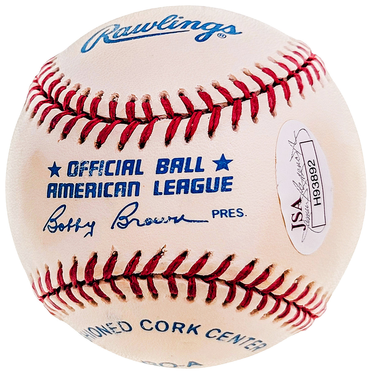 John James Autographed Official AL Baseball 1961 New York Yankees JSA #H93892