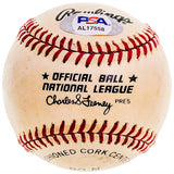 John Denny Autographed Official NL Baseball Philadelphia Phillies "#40" PSA/DNA #AL17558