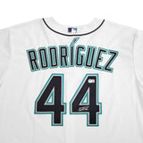 Seattle Mariners Julio Rodriguez Autographed White Nike Jersey Size XXL Beckett BAS Stock #212093