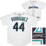 Seattle Mariners Julio Rodriguez Autographed White Nike Jersey Size M Beckett BAS Stock #212095