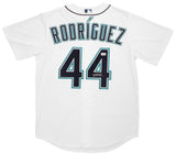 Seattle Mariners Julio Rodriguez Autographed White Nike Jersey Size M Beckett BAS Stock #212095