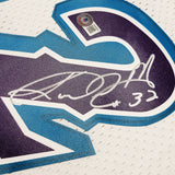Utah Jazz Karl Malone Autographed White Authentic Mitchell & Ness Jersey Size XL Beckett BAS Stock #211873