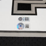 San Antonio Spurs Manu Ginobili Autographed Black Authentic Mitchell & Ness Swingman Jersey Size XL Beckett BAS Witness Stock #211905
