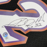 Utah Jazz Karl Malone Autographed Black Authentic Mitchell & Ness Jersey Size L Beckett BAS Witness Stock #211878