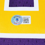 Utah Jazz Karl Malone Autographed Purple Authentic Mitchell & Ness Jersey Size L Beckett BAS Witness Stock #211882
