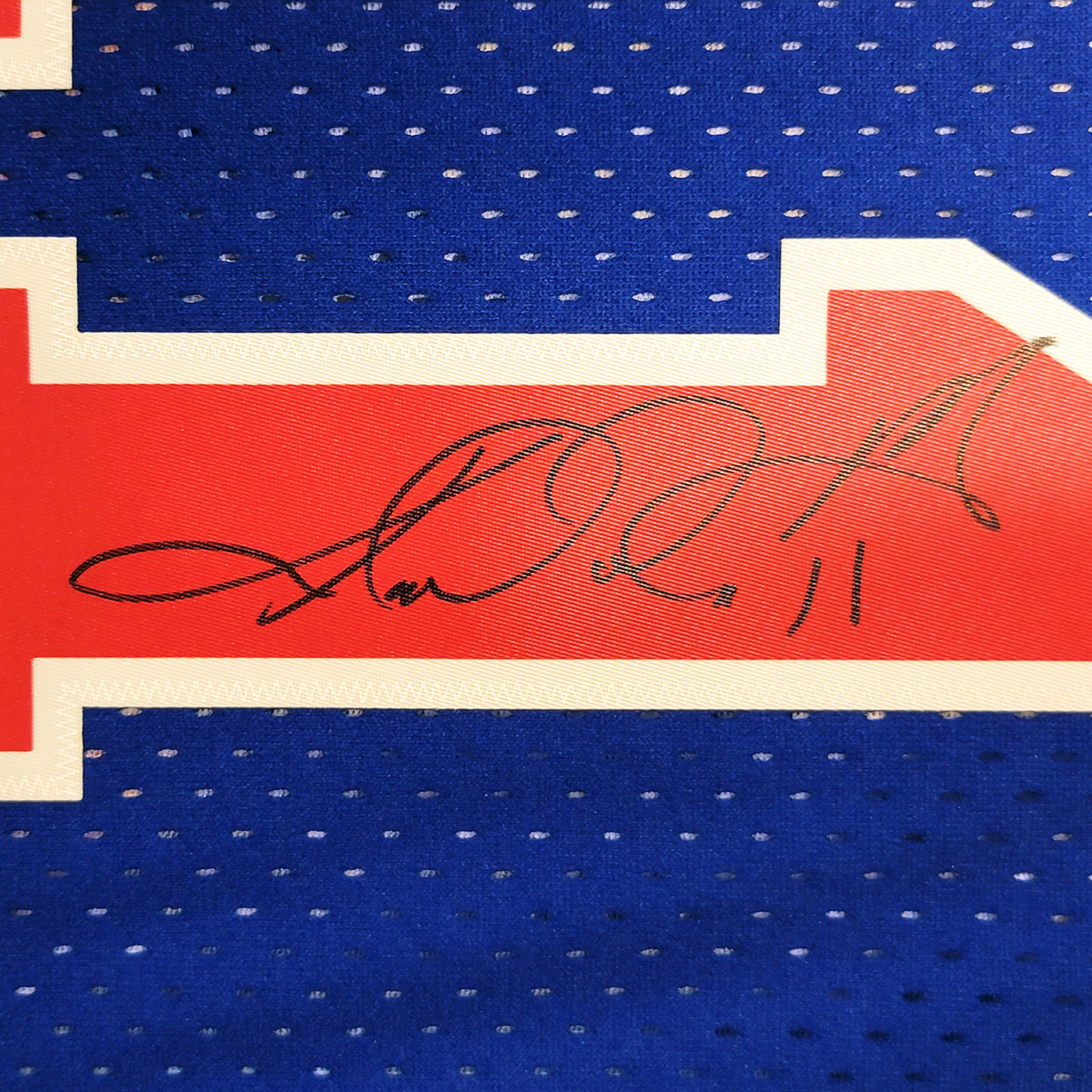 Utah Jazz Karl Malone Autographed Blue Authentic Mitchell & Ness 1992 All Star Game Jersey Size L Beckett BAS Witness Stock #211880