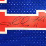 Utah Jazz Karl Malone Autographed Blue Authentic Mitchell & Ness 1992 All Star Game Jersey Size XL Beckett BAS Witness Stock #211879