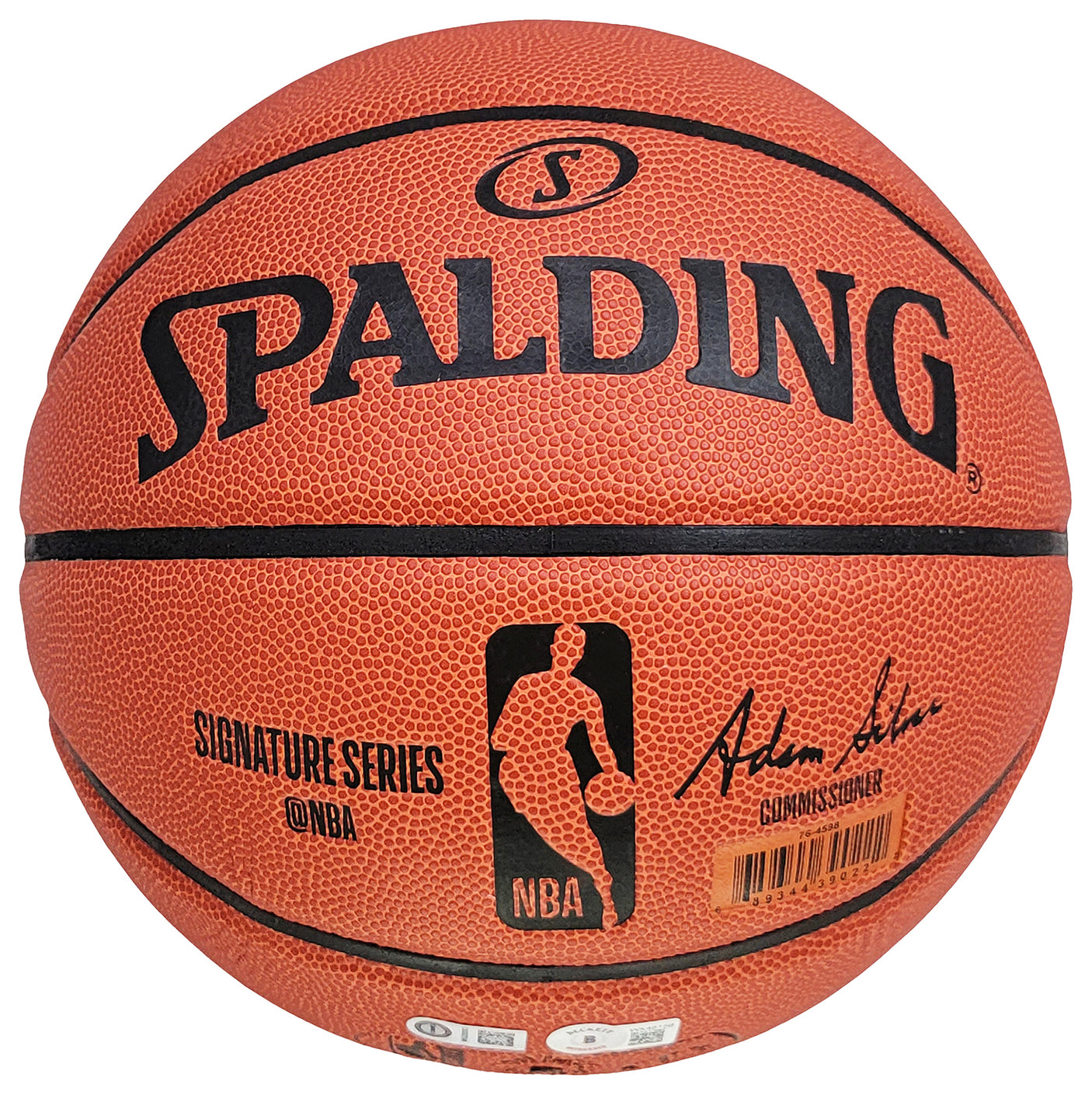 Manu Ginobili Autographed Official Spalding Signature Series Basketball San Antonio Spurs Beckett BAS Witness Stock #211904