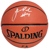 Jordan Poole Autographed Official Spalding Signature Series Basketball Golden State Warriors Beckett BAS Witness Stock #211898