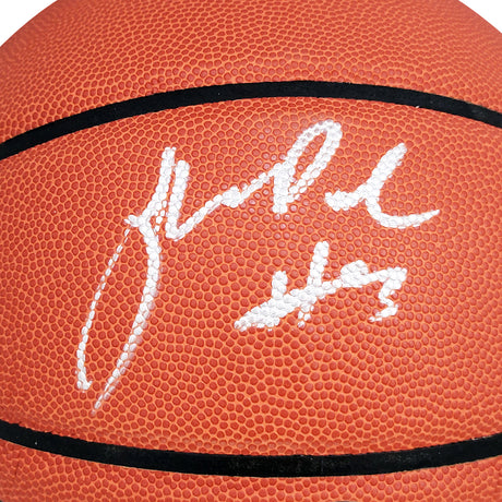 Jordan Poole Autographed Official Spalding Signature Series Basketball Golden State Warriors Beckett BAS Witness Stock #211898