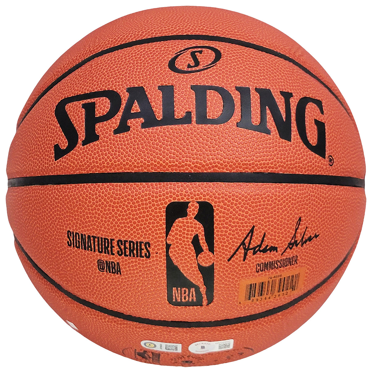 Jordan Poole Autographed Official Spalding Signature Series Basketball Golden State Warriors Beckett BAS Witness Stock #211898
