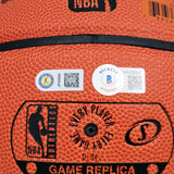 Jordan Poole Autographed Official Spalding Signature Series Basketball Golden State Warriors Beckett BAS Witness Stock #211898