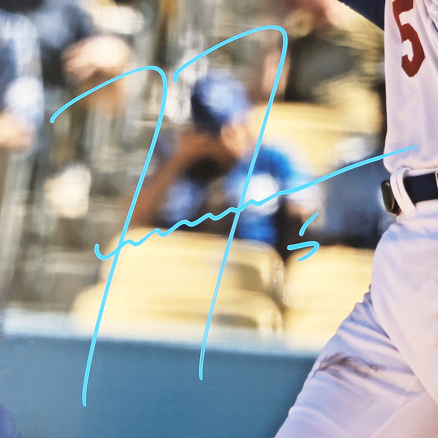 Freddie Freeman Autographed 16x20 Photo Los Angeles Dodgers Beckett BAS Witness Stock #212098