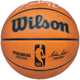 John Stockton Autographed Official Game Ball Genuine Leather Basketball Utah Jazz Beckett BAS Witness Stock #224368