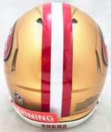 Unsigned San Francisco 49ers Gold Full Size Authentic Speed Helmet Stock #224199