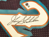 Utah Jazz John Stockton Autographed Purple Authentic Mitchell & Ness 1996-97 Hardwood Classic Swingman Road Jersey Size XL Beckett BAS Witness Stock #224347