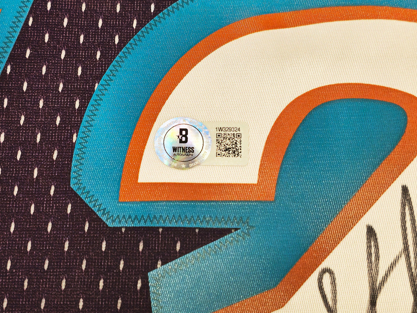 Utah Jazz John Stockton Autographed Purple Authentic Mitchell & Ness 1996-97 Hardwood Classic Swingman Road Jersey Size XL Beckett BAS Witness Stock #224347